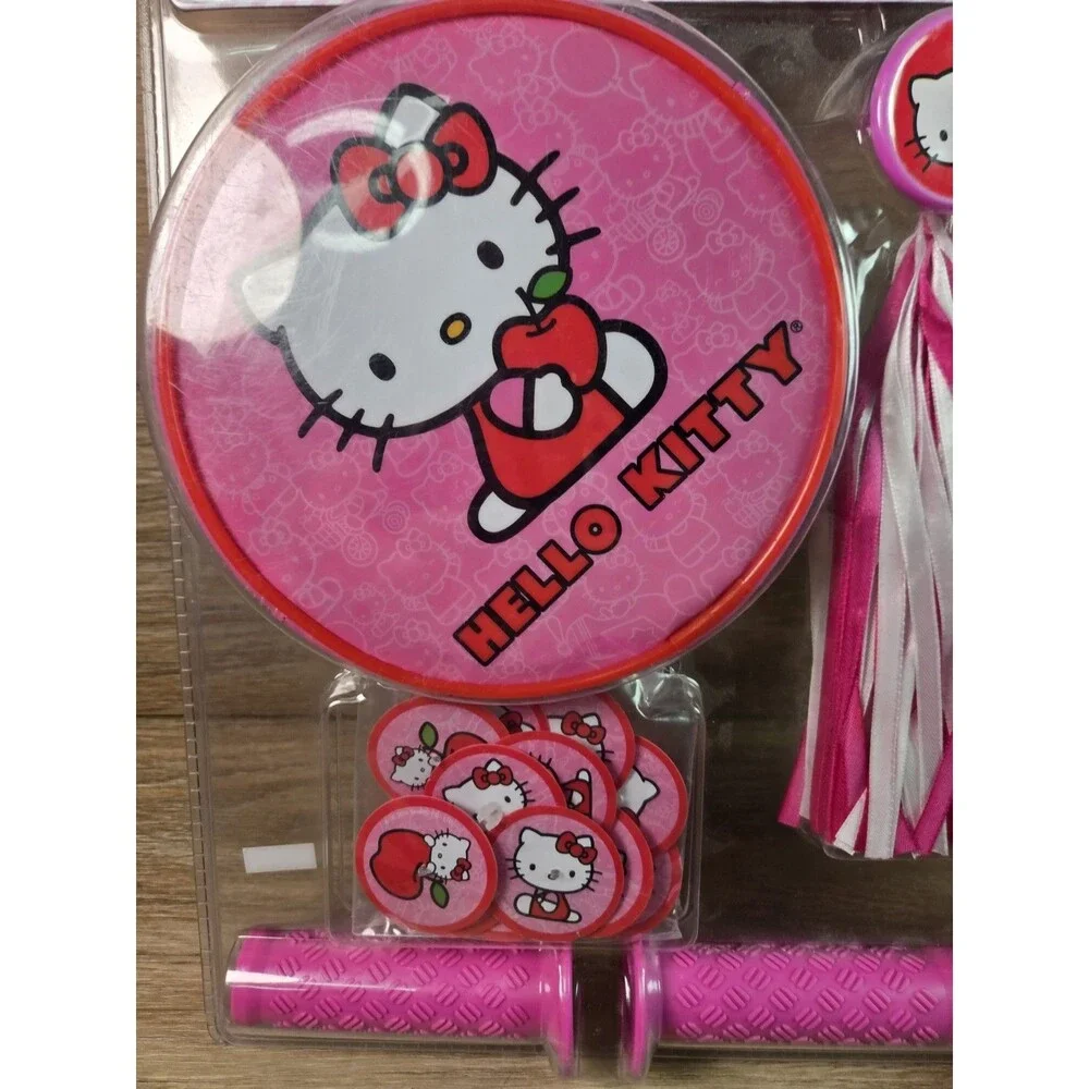 2010 SANRIO Hello Kitty Bicycle Accessories Kit. Vintage NEW SEALED
